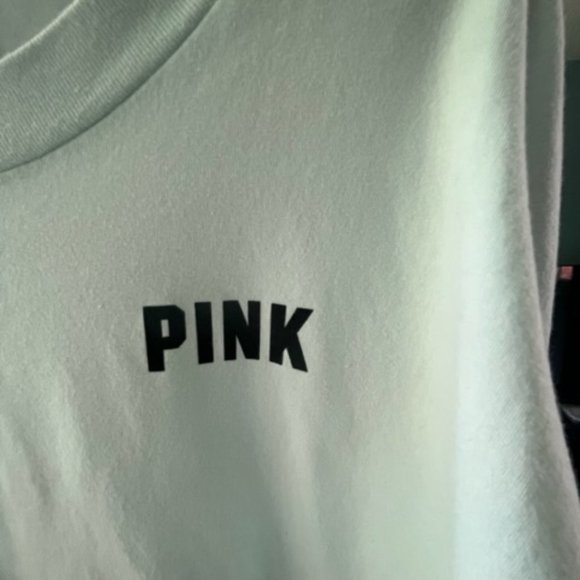 SOLD Victoria's Secret PINK Cropped Top Mint Green Long Sleeve Size Small. - Picture 5 of 12